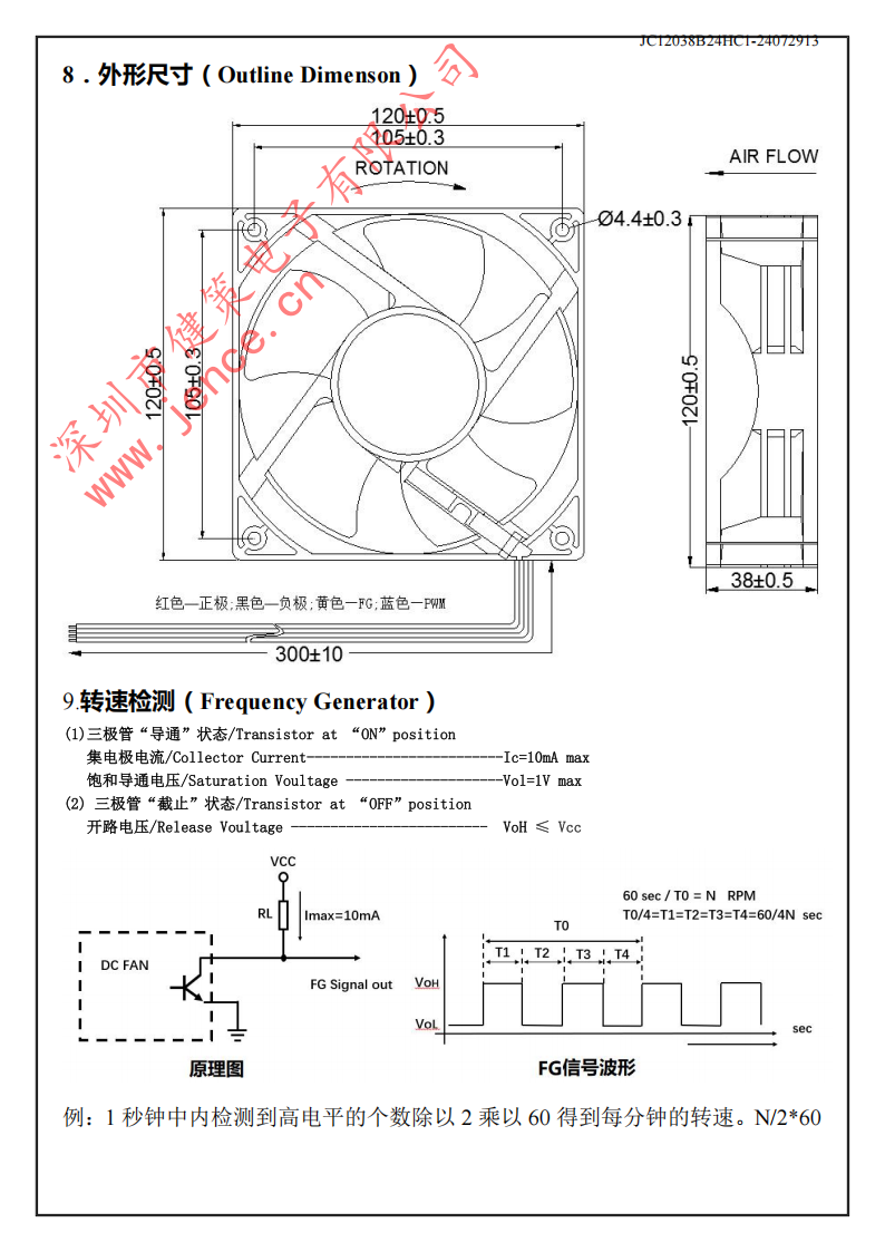 JC12038B24HC1-24072913健策12038轴流散热风扇04